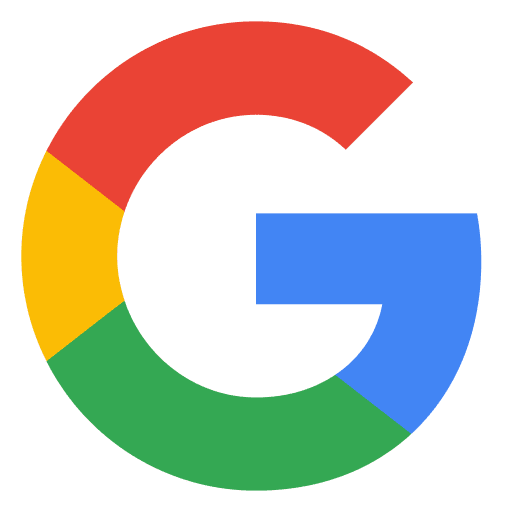 Multicolored Google emblem on black background